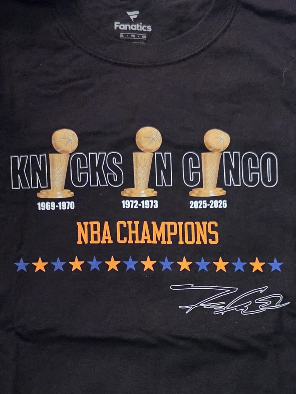 Knicks Championship Tee shirt